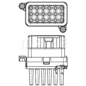 Regler Innenraumgebläse MAHLE ABR 95 000P für Ford Mondeo IV Focus II Galaxy