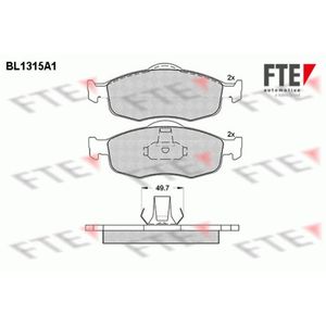 Bremsbelagsatz Scheibenbremse FTE 9010103 für Ford Granada II Scorpio I Mondeo