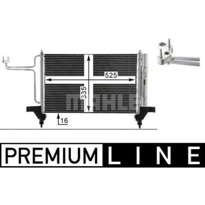 Kondensator Klimaanlage MAHLE AC 790 000P für Fiat Stilo Multi Wagon
