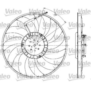 Lüfter Motorkühlung VALEO 698610 für Audi Seat A4 B6 A6 C5 Avant Exeo