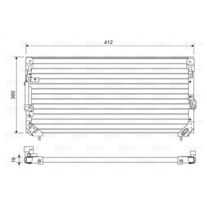 Kondensator Klimaanlage VALEO 814495