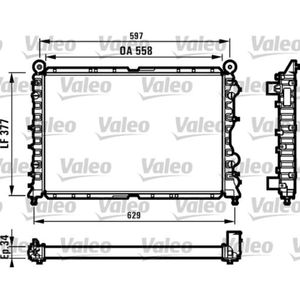 Kühler Motorkühlung VALEO 731561 für Alfa Romeo 145