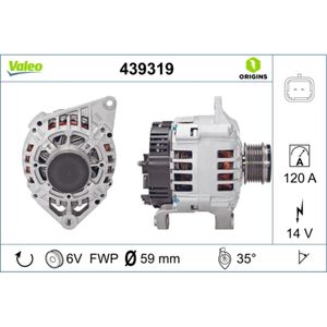 Generator VALEO 439319 für Renault Volvo Megane I Classic Laguna