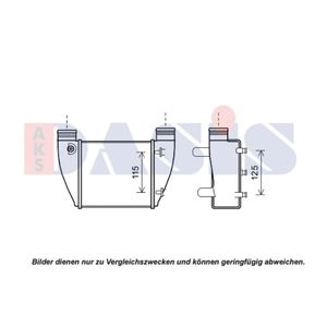 Ladeluftkühler AKS DASIS 487043N für Audi Seat A4 B7 Avant Exeo