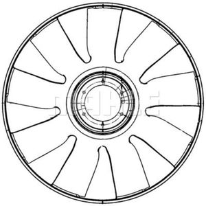 Lüfterrad Motorkühlung MAHLE CFW 72 000P