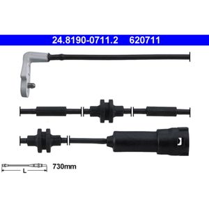 Warnkontakt Bremsbelagverschleiß ATE 24.8190-0711.2 (2 Stk.) für Opel Omega B