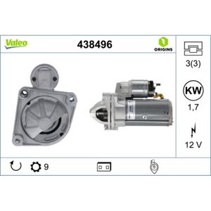 Starter VALEO 438496 für Fiat Ducato