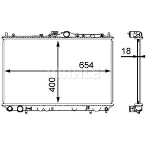 Kühler Motorkühlung MAHLE CR 549 000S für Opel Vectra C CC Signum