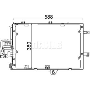 Kondensator Klimaanlage MAHLE AC 308 000S für Opel Corsa C Combo