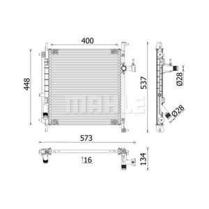 Kühler Motorkühlung MAHLE CR 2071 000P