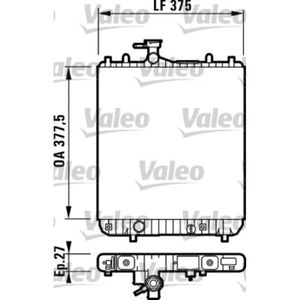 Kühler Motorkühlung VALEO 732694 für Opel Agila