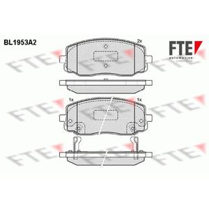 Bremsbelagsatz Scheibenbremse FTE 9010540 für Hyundai Kia I10 I Picanto