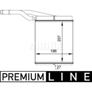 Wärmetauscher Innenraumheizung MAHLE AH 143 000P für Ford Focus I