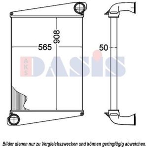 Ladeluftkühler AKS DASIS 287014N für Volvo Fl6