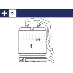 Wärmetauscher Innenraumheizung MAHLE AH 12 000S