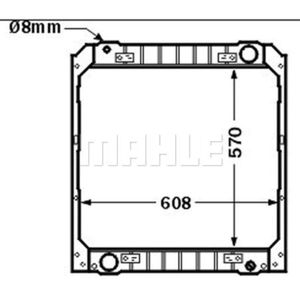 Kühler Motorkühlung MAHLE CR 502 000P